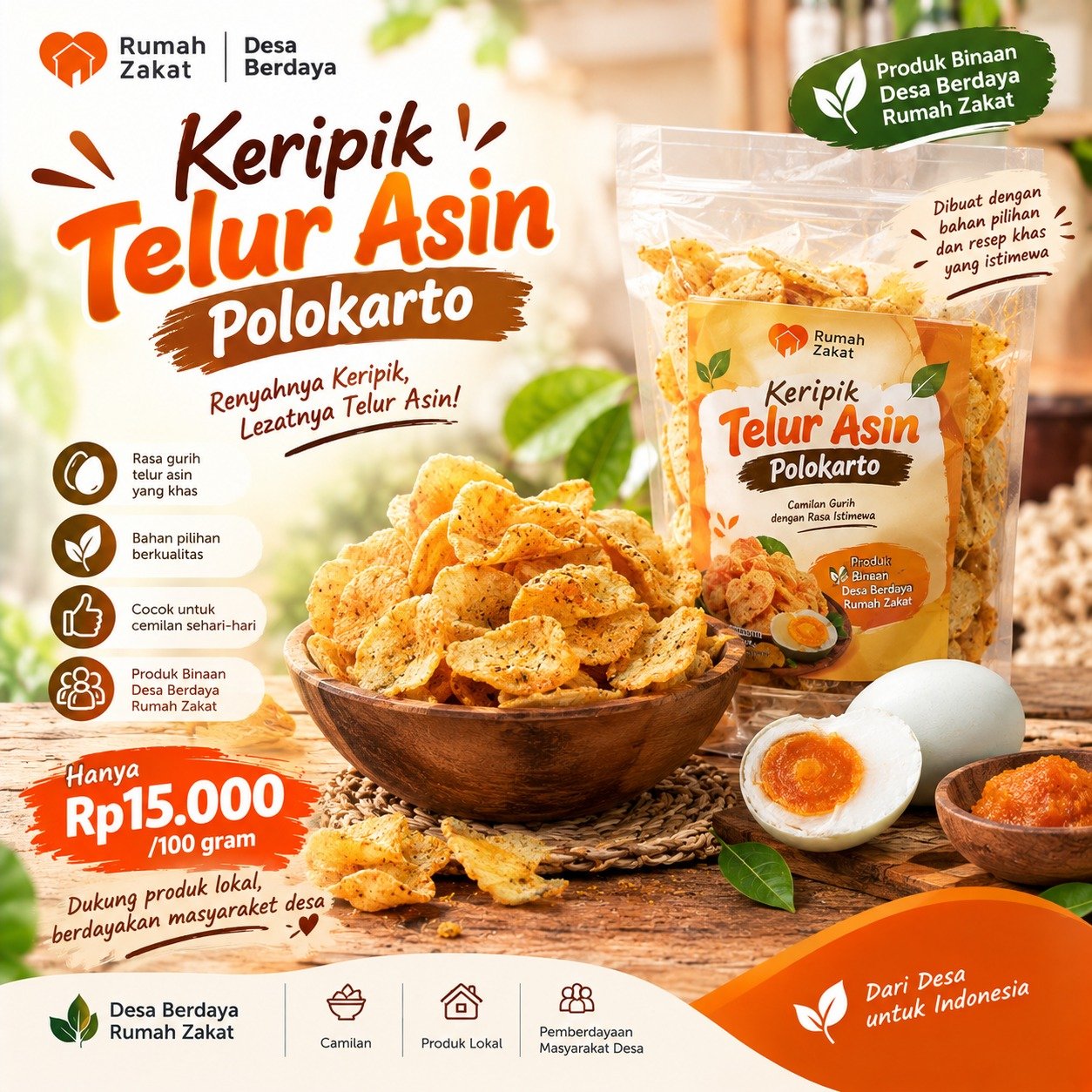 Kripik Telur Asin